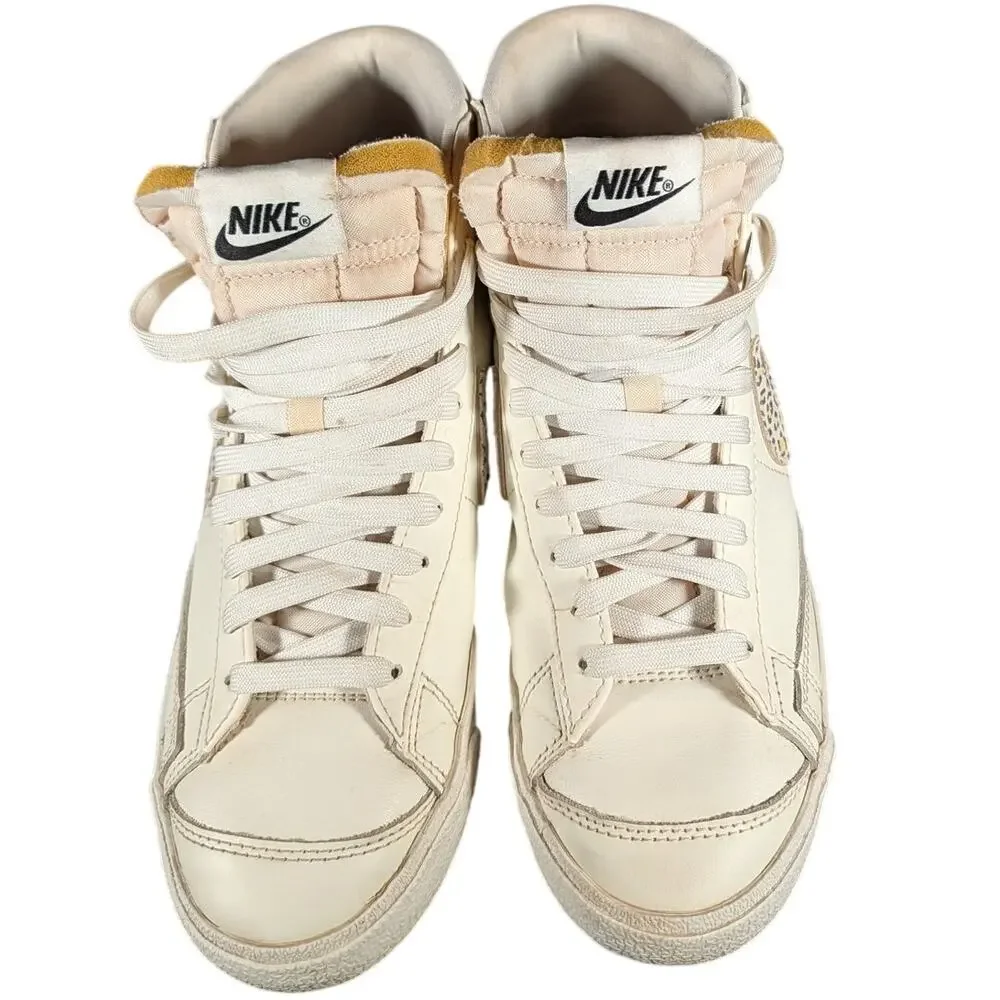 Nike Blazer Mid '77 SE Leopard Swoosh Sail Women's 9.5 Sneakers